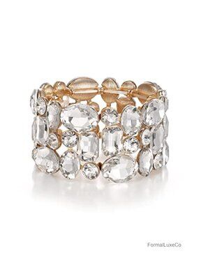 Crystal Stretch Bracelet Bridesmaid Wedding Party Jewelry